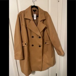 Double Breasted Peacoat Carmel/Tan